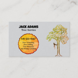 Lumberjack Tree Service Business Card Visitenkarte
