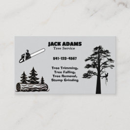 Lumberjack Tree Service Business Card Visitenkarte
