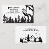 Lumberjack Tree Service Business Card Visitenkarte (Vorne/Hinten)
