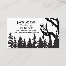 Lumberjack Tree Service Business Card Visitenkarte