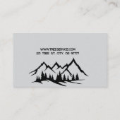 Lumberjack Tree Service Business Card Visitenkarte (Rückseite)