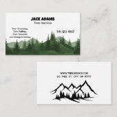 Lumberjack Tree Service Business Card Visitenkarte (Vorne/Hinten)