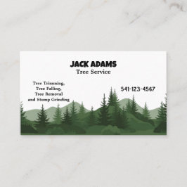 Lumberjack Tree Service Business Card Visitenkarte