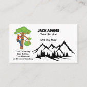Lumberjack Tree Service Business Card Visitenkarte (Vorderseite)