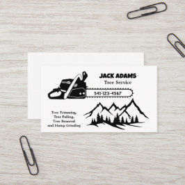 Lumberjack Tree Service Business Card Visitenkarte
