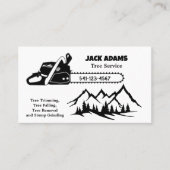 Lumberjack Tree Service Business Card Visitenkarte (Vorderseite)
