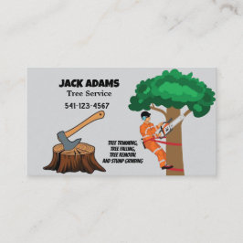 Lumberjack Tree Service Business Card Visitenkarte