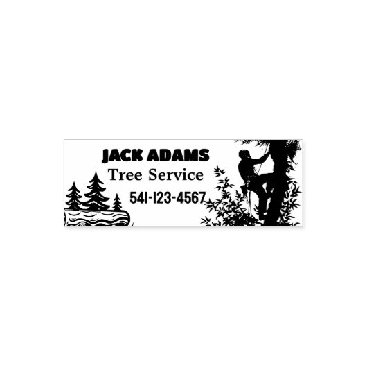Lumberjack Tree Service Permastempel (Design)