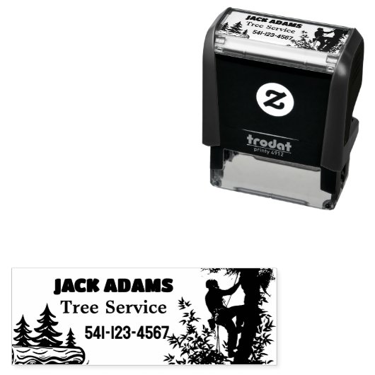 Lumberjack Tree Service Permastempel (Beispiel)