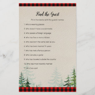Lumberjack Watercolor Finden Sie das Gast-Spiel
