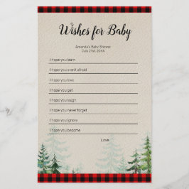 Lumberjack Watercolor wünscht sich ein Baby Game