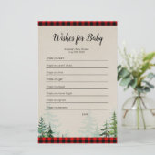 Lumberjack Watercolor wünscht sich ein Baby Game (Stehend Vorderseite)