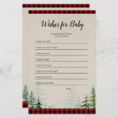 Lumberjack Watercolor wünscht sich ein Baby Game (Vorne/Hinten)