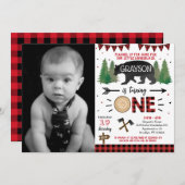 Lumberjack Wild 1. Erste Einladung zum Geburtstag (Vorne/Hinten)