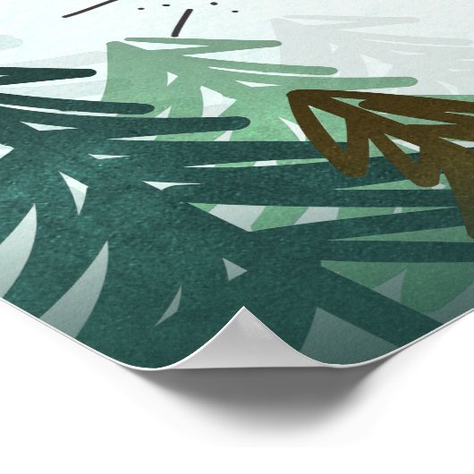 Lumberjack Wild One Forest Trees Chili Bar Zeichen Poster (Ecke)