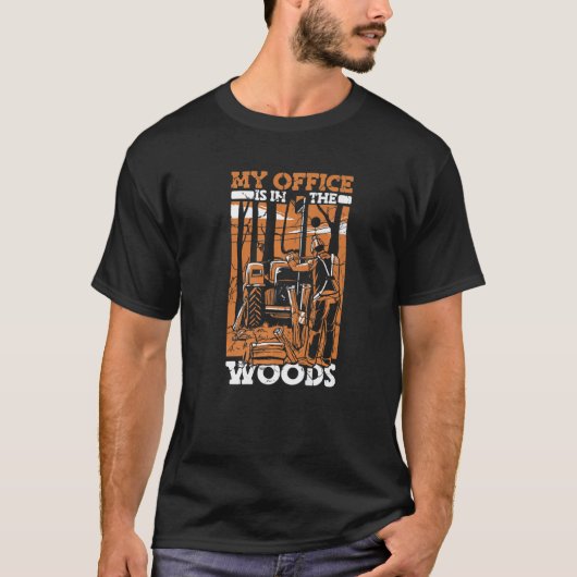 Lumberjack Woodworker Ax Chainsaw T-Shirt (Vorderseite)