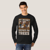 Lumberjack Woodworker Ax Chainsaw T-Shirt (Vorne ganz)