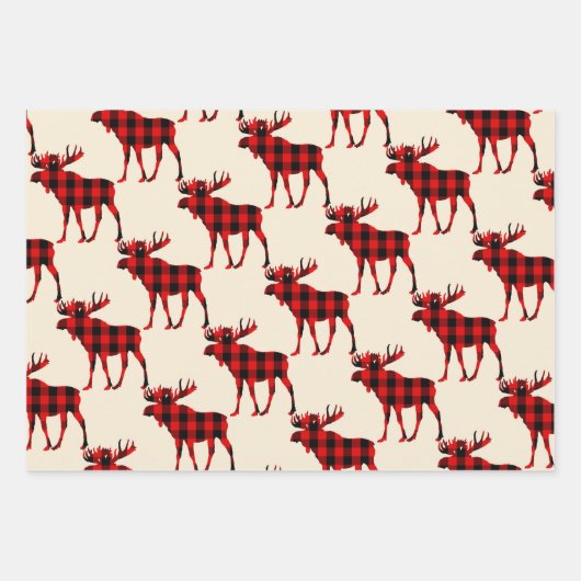 Lumberjack Wrapping Paper Flat Sheet Set 3 Geschenkpapier Set (Vorderseite 2)