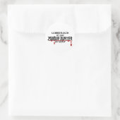 Lumberjack Zombie Hunter Runder Aufkleber (Tasche)