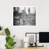 Lumberjacks in Alaska 1916 Poster (Heimbüro)