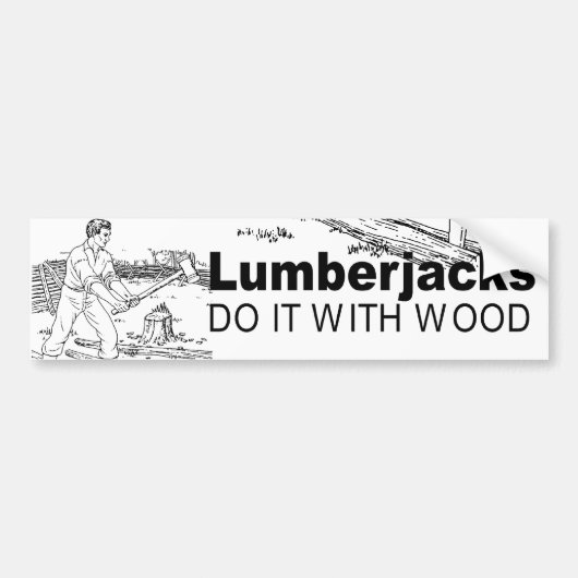 LUMBERJACKS MACHEN ES -.pnng Autoaufkleber (Vorne)