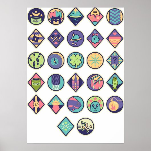 Lumberjanes Patches Poster (Vorne)