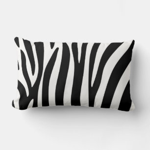 Lumberkissen - Schwarzweiß-Zebra-Druck Lendenkissen