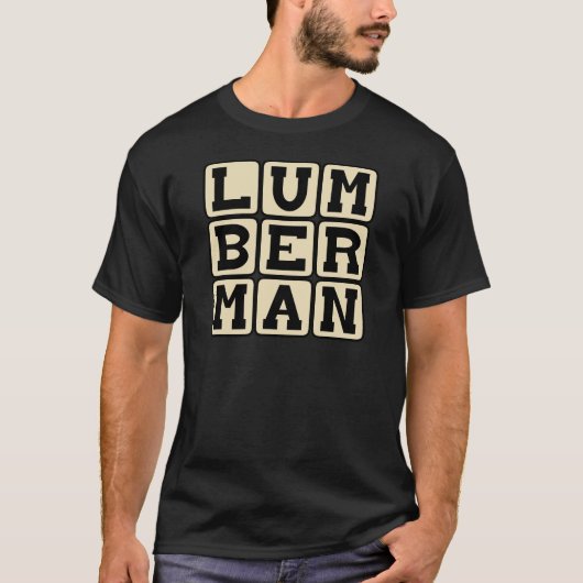 Lumberman, Holzfäller T-Shirt (Vorderseite)