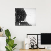 Lumberstapel außerhalb des De Smet Mill Fotografen Poster (Heimbüro)