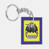 Lumbre Heart (beidseitig) Quadrat, Acryl Schlüsselanhänger (Vorderseite links)