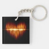 Lumbre Heart (beidseitig) Quadrat, Acryl Schlüsselanhänger (Rückseite)