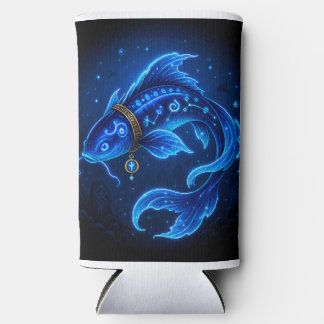 Lumenfin Neon Blau Fantasy Fisch Selters Dosenkühler