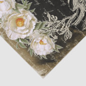 Lumière et Pivoines Chandelier & Peonies Decoupage Seidenpapier (Detail)