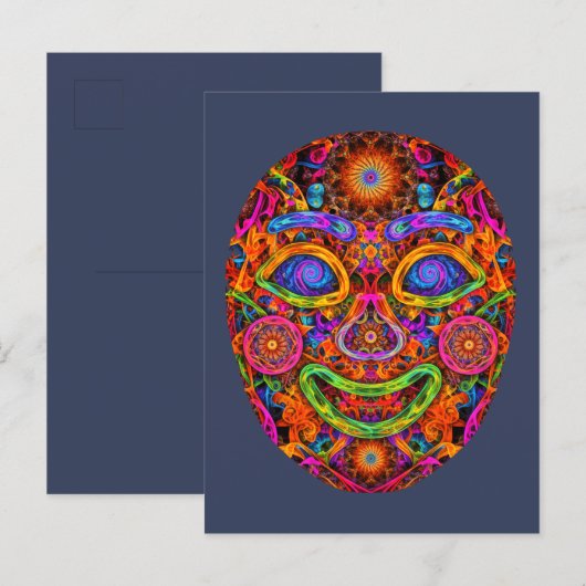 LumiFace Postkarte (Vorne/Hinten)