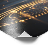 Lumina Arbor – Ethereal Golden Tree Poster (Ecke)