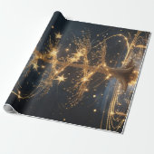 Lumina Arbor – Golden Tree Gift Wrap Geschenkpapier (Ungerollt)