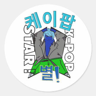LUMINA K-Pop-Idol-Aufkleber Runder Aufkleber