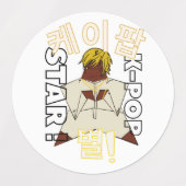 LUMINA K-Pop Idol Stickers Etiketten (Design 2)