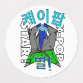 LUMINA K-Pop Idol Stickers Etiketten (Design 1)