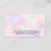 Lumina Opal | Berufliches Logo Visitenkarte (Rückseite)