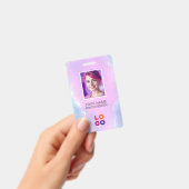 Lumina Opal Business Logo, Foto, QR Code, Name ID Ausweis (Handheld)