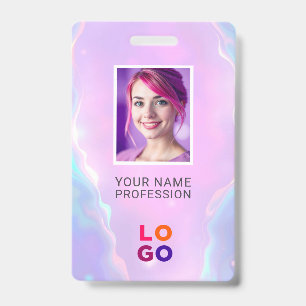 Lumina Opal Business Logo, Foto, QR Code, Name ID Ausweis