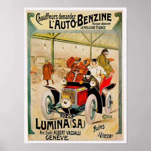 Lumina S.A. ~ Vintage Automobile Ad Poster (Vorne)