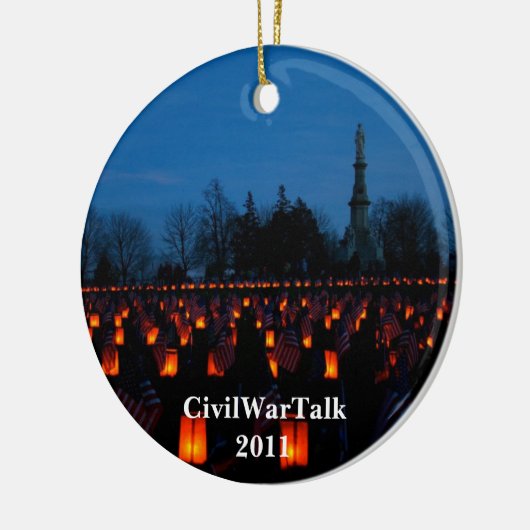 Luminary an der Gettysburg-Friedhofs-Verzierung Keramikornament (Links)