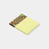 Luminer Tunnel Farbiger Trippy-Fraktal-Grafik Post-it Klebezettel (angewinkelt)
