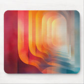 Luminerter Durchgang – Abstrakter geometrischer Fl Mousepad (Vorne)