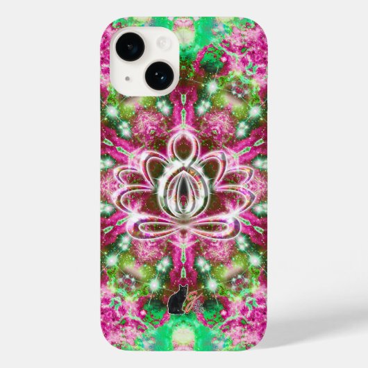 Lumines Zen Lotus Case-Mate iPhone Hülle (Rückseite)