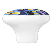 Luminescence Watercolor Orchids Keramikknauf (Seitenansicht)