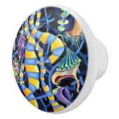 Luminescence Watercolor Orchids Keramikknauf (Rechts)