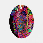 Luminescent Female Silhouette Metal Ornament (Vorderseite links)